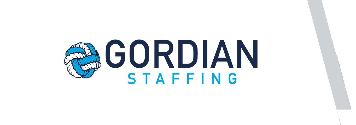 Gordian staffing logo on a white background.